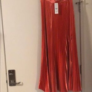 Beautiful long silk pleated skirt